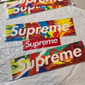 Supreme x Damien Hirst Spinart Box Logo Sticker Set  Sticker Set  2009 Rare!